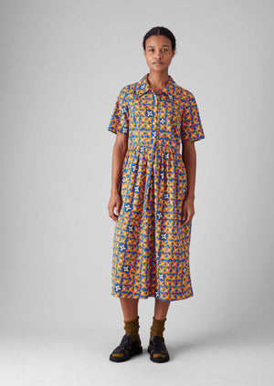 Selma Cotton Shirt Dress | Bluebird