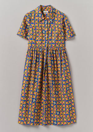 Selma Cotton Shirt Dress | Bluebird