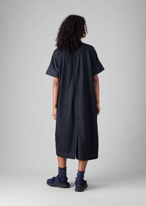 Cotton Denim Tunic Dress | Indigo
