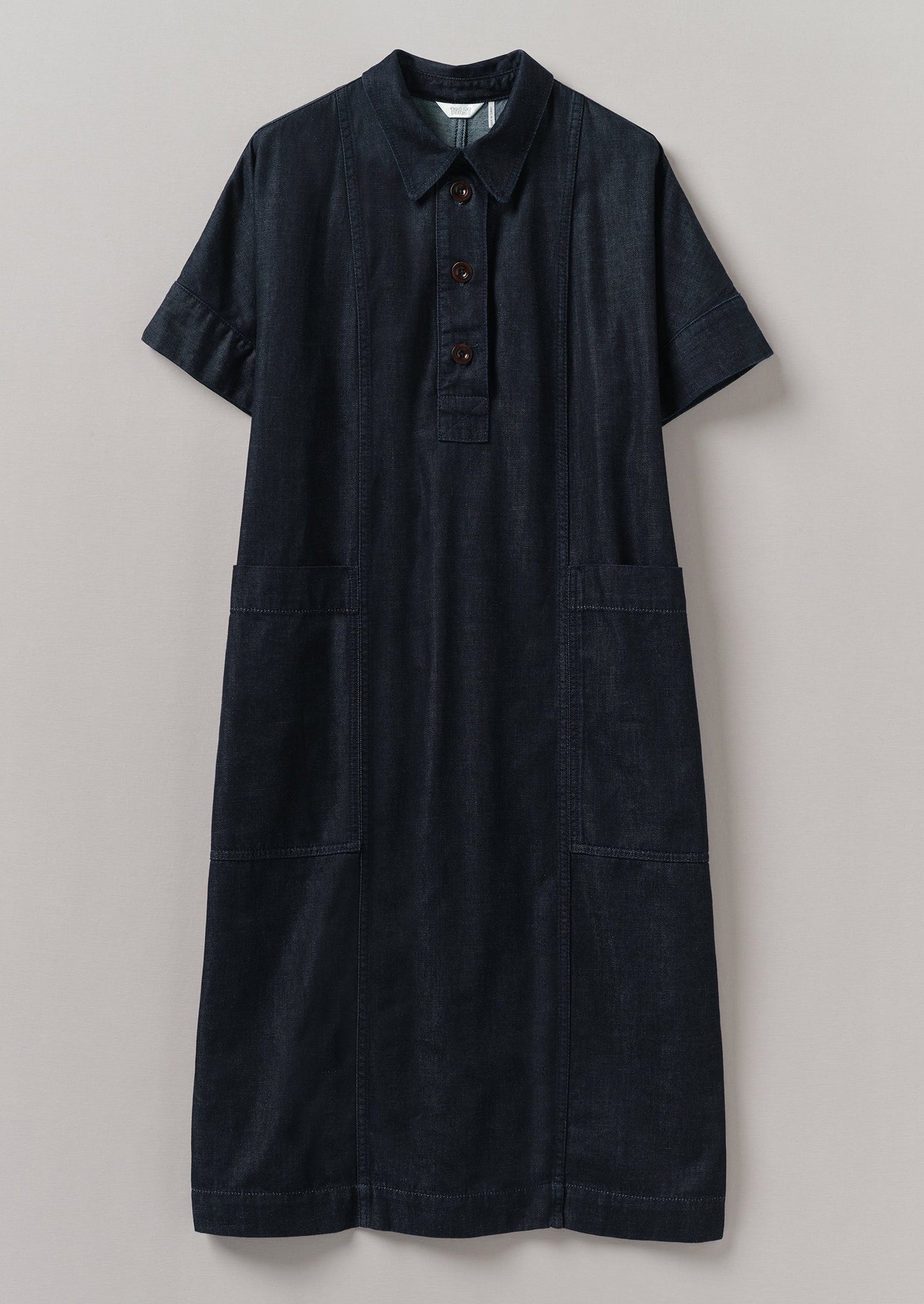 Cotton Denim Tunic Dress | Indigo