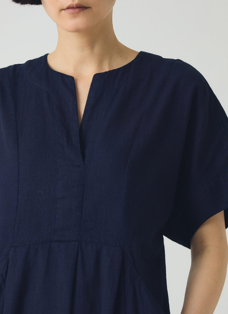 Bryn Twill Dress | Indigo