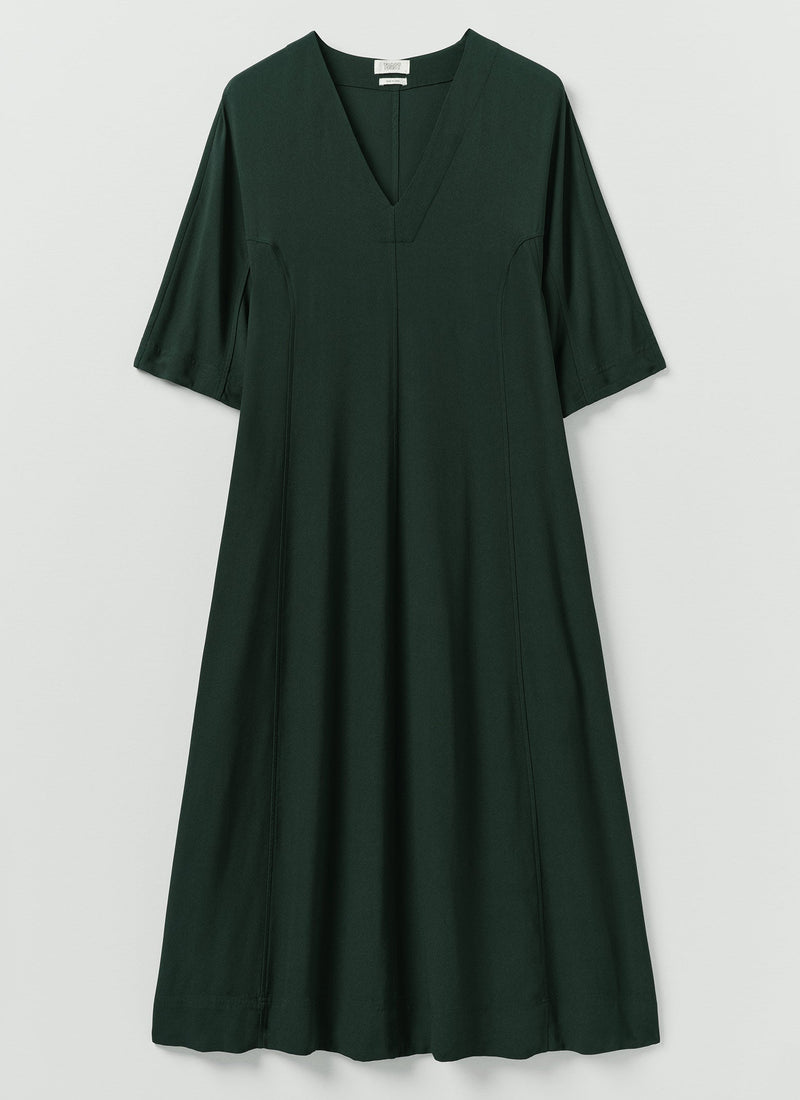 Satin Back Crepe Dress | Oil
