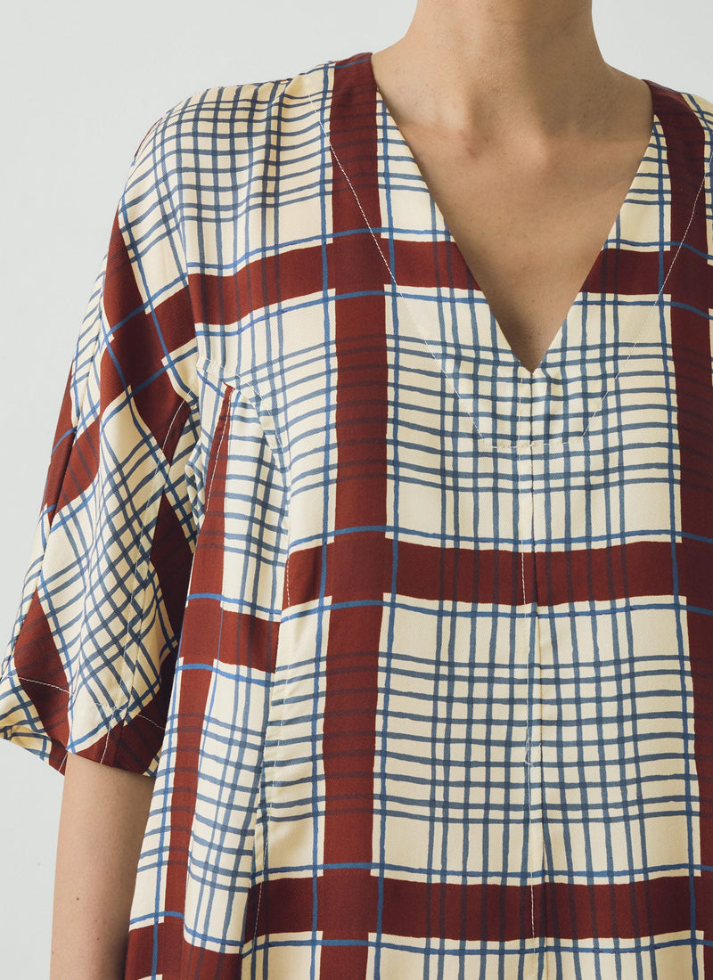 Tablecloth Print Dress | Soya/Multi