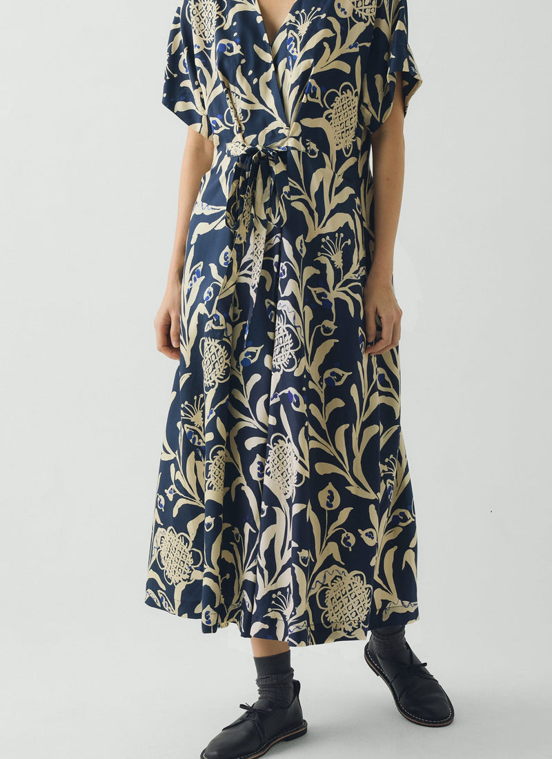 Crockery Print Dress | Smalt