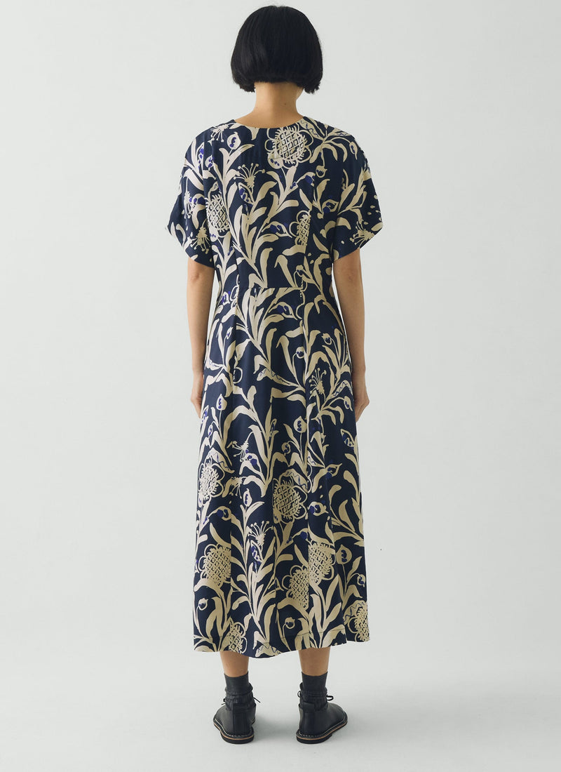 Crockery Print Dress | Smalt