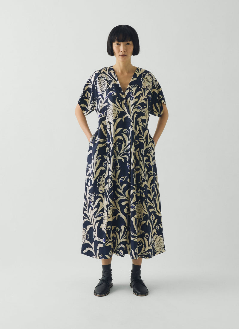 Crockery Print Dress | Smalt