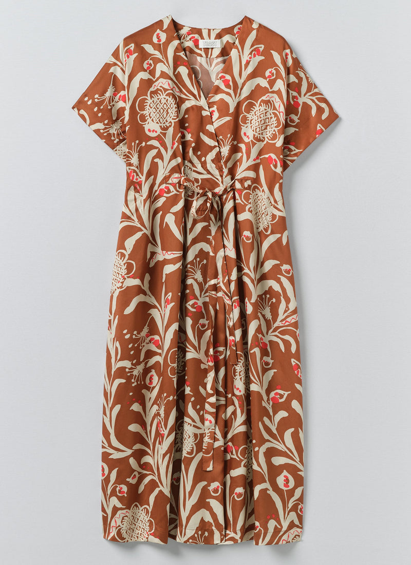 Crockery Print Dress | Cinnamon