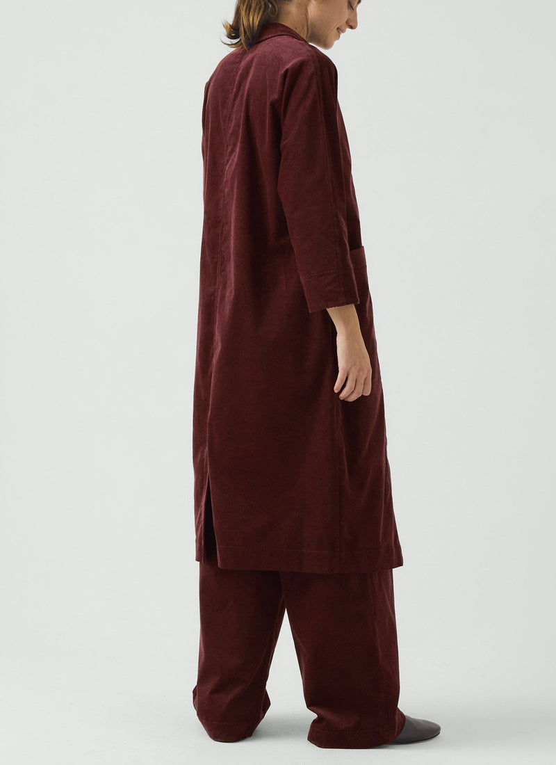Organic Cord Tunic Dress | Beetroot