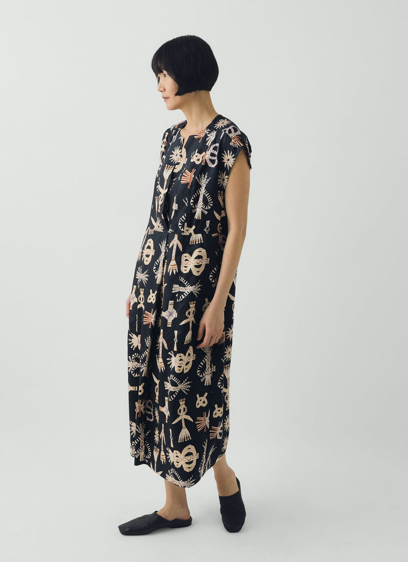 Corn Dolly Twill Dress | Slate