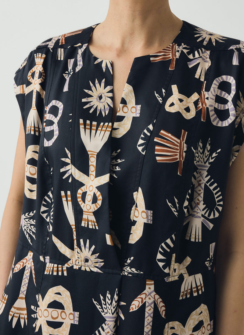 Corn Dolly Twill Dress | Slate