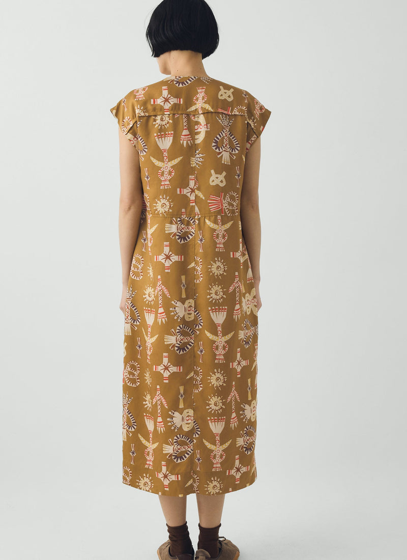 Corn Dolly Twill Dress | Ochre