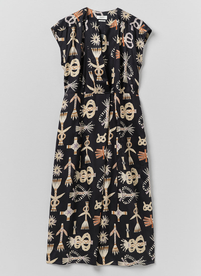 Corn Dolly Twill Dress | Slate