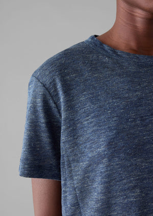 Linen Boy Tee | Blue Melange