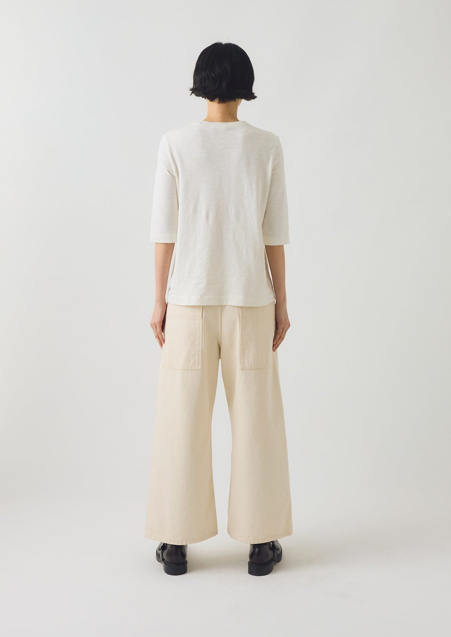 Cleo Cotton Tee | Chalk