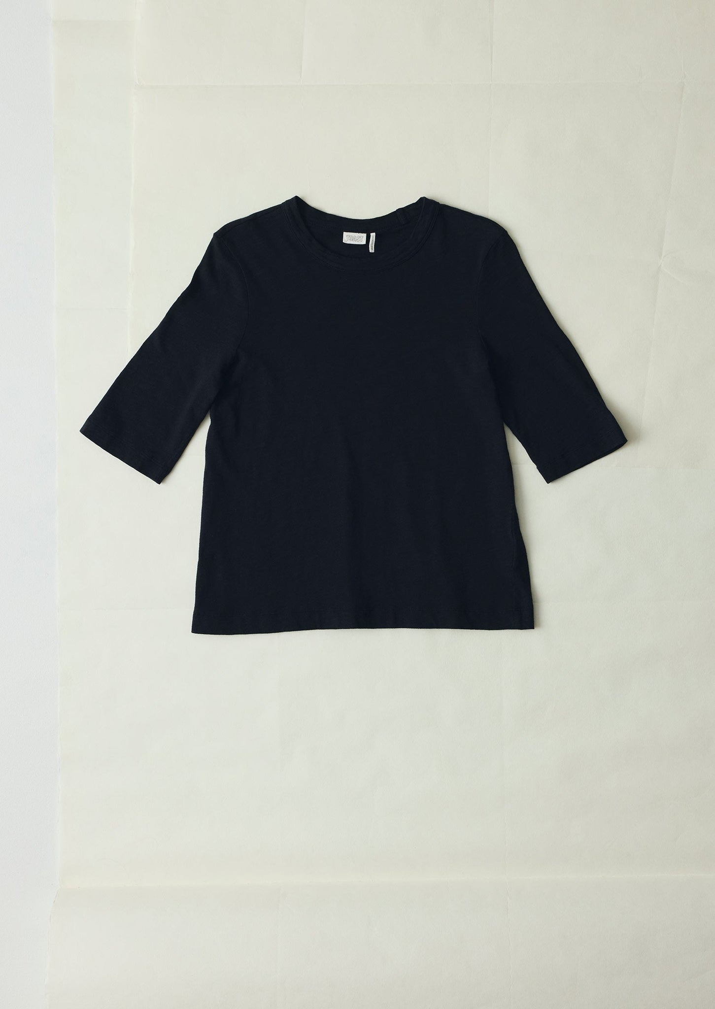 Cleo Cotton Tee | Carbon Black