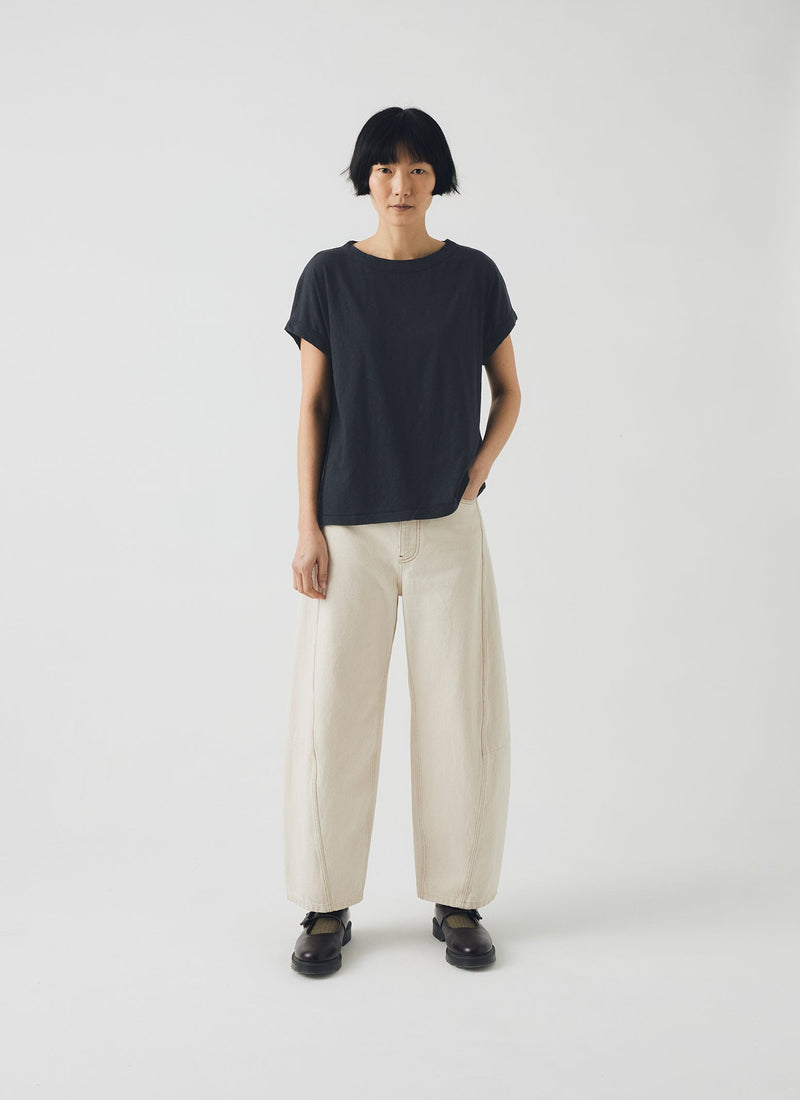Alda Organic Cotton Easy Tee | Coal
