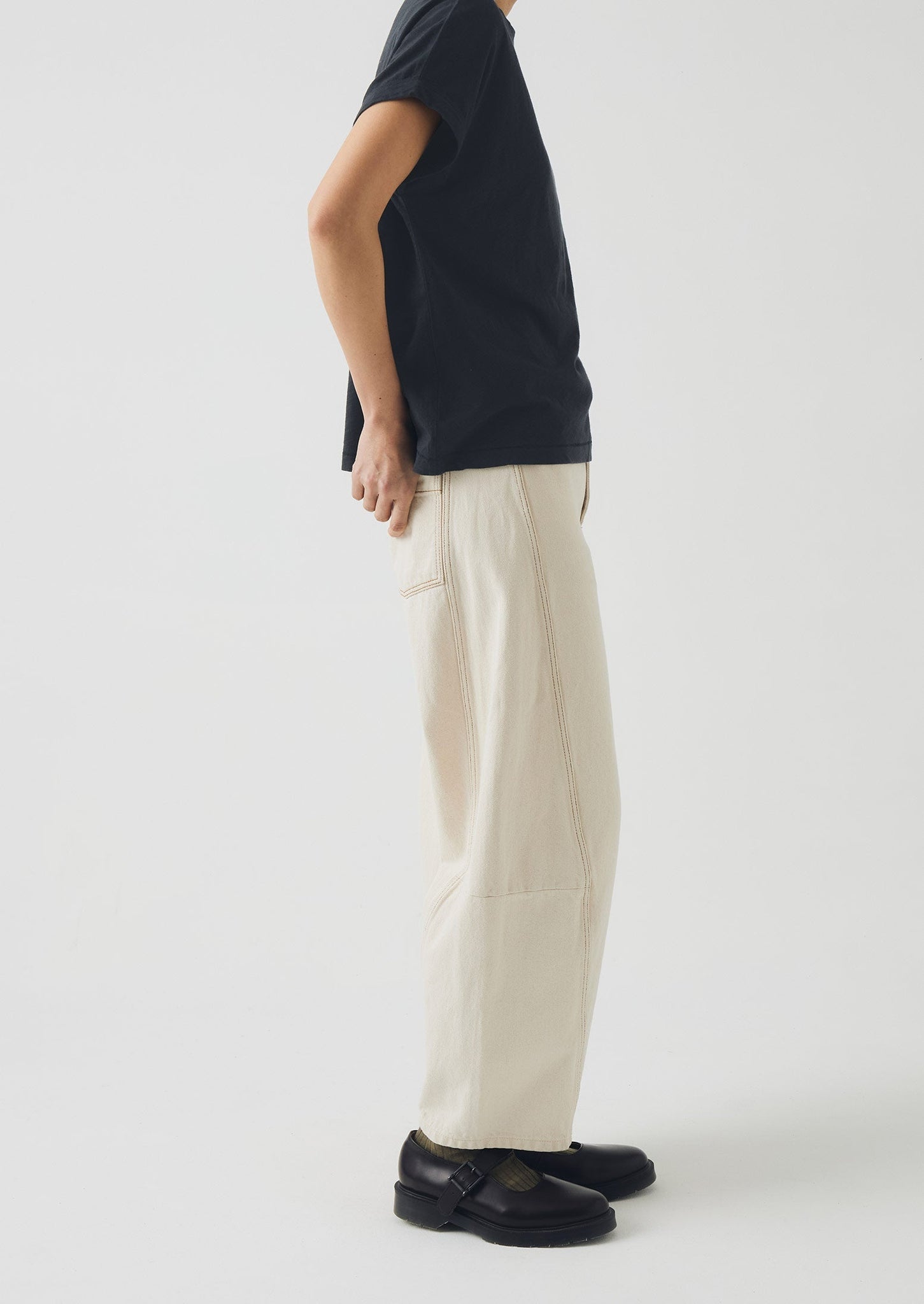 Alda Organic Cotton Easy Tee | Coal