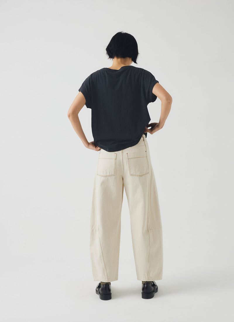 Alda Organic Cotton Easy Tee | Coal