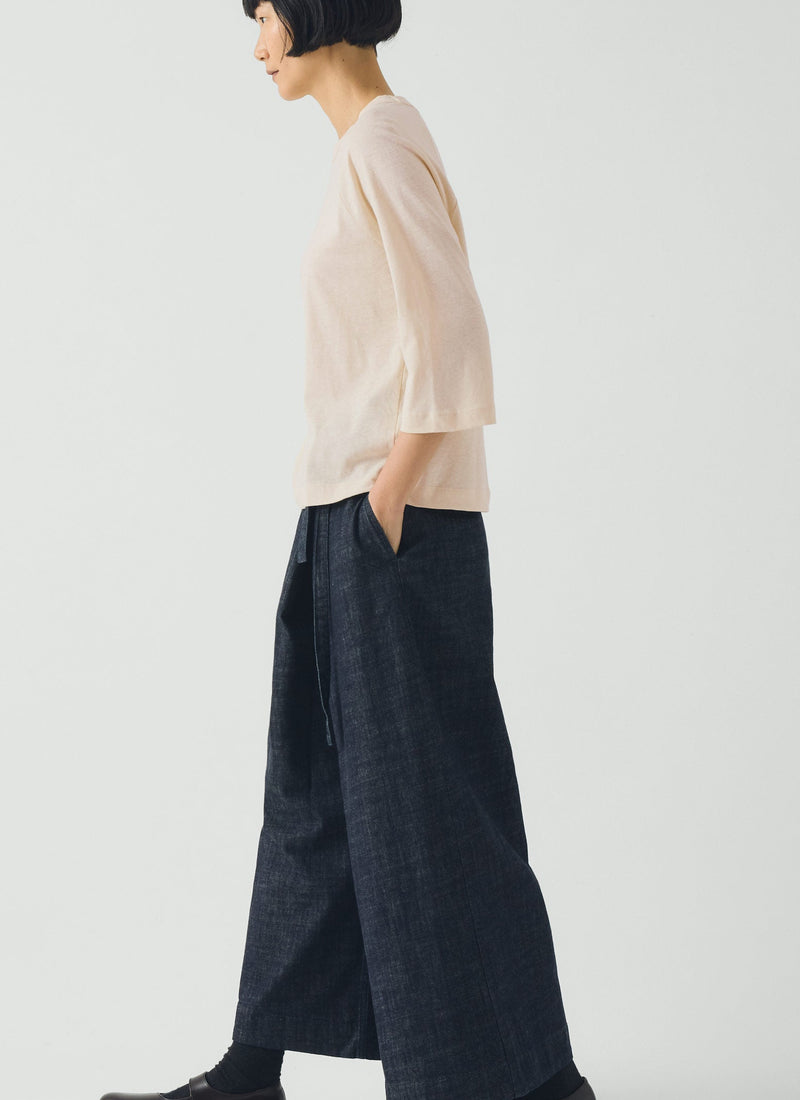 Cotton Hemp Raglan Tee | Ecru