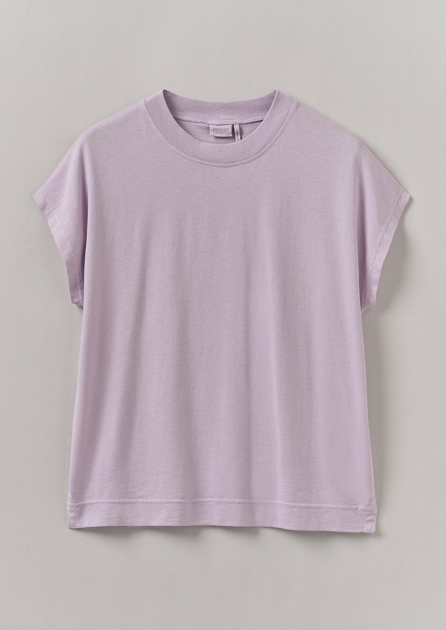 Rib Neck Sleeveless Tee | Wood Lilac
