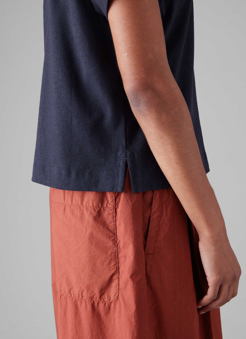 Cotton Hemp Jersey Shirt | Slate