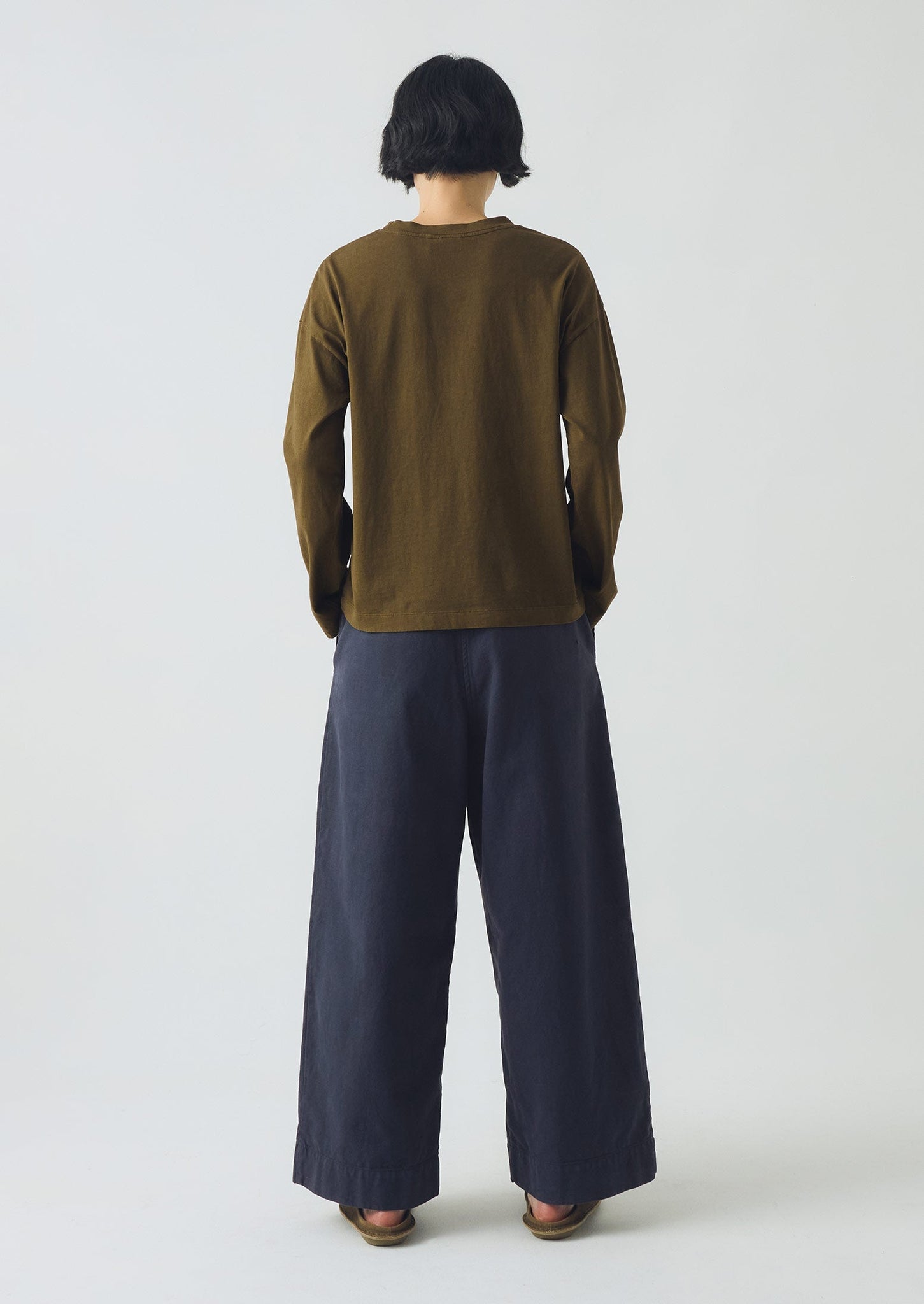 Patch Pocket Cotton Tee | Brass