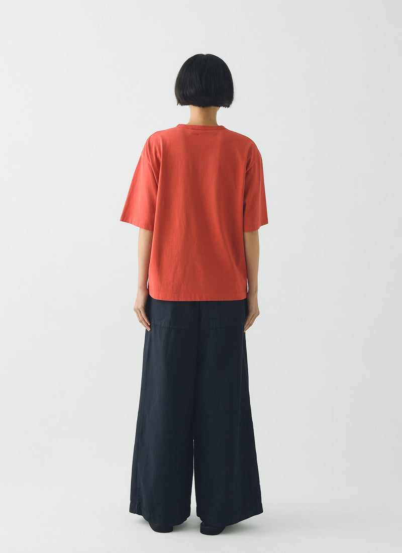 Short Sleeve Cotton Tee | Red Pitaya