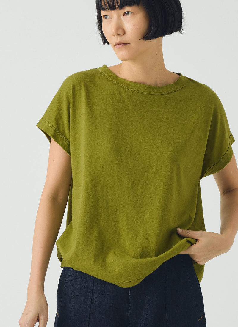 Alda Organic Cotton Easy Tee | Olive