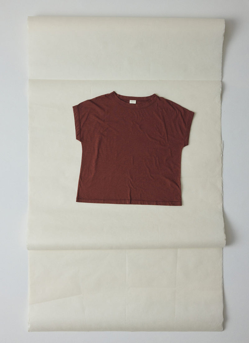Alda Cotton Easy Tee | Radicchio