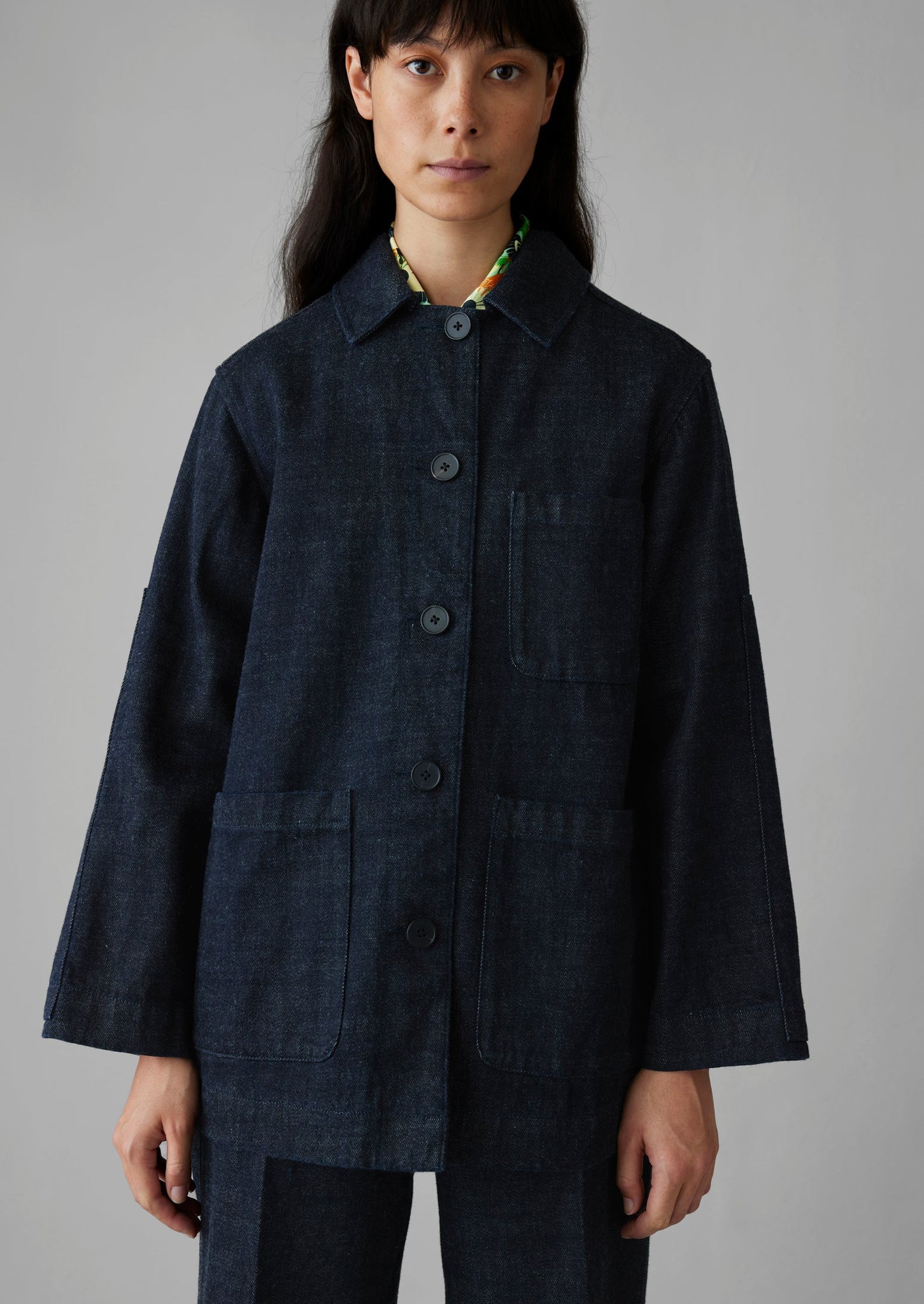 Japanese Denim Chore Jacket | Indigo | TOAST