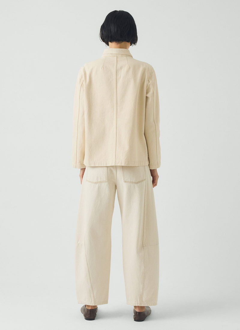 Hal Ecru Denim Workwear Jacket | Ecru