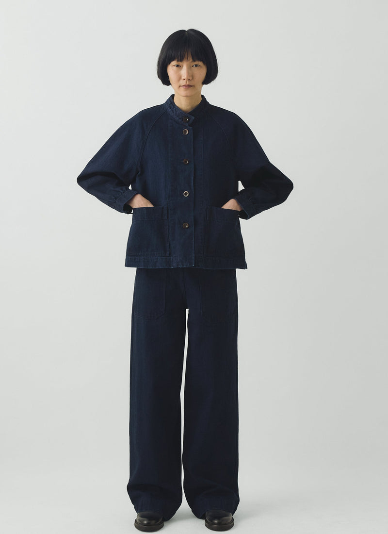 Japanese Indigo Denim Workwear Jacket | Indigo