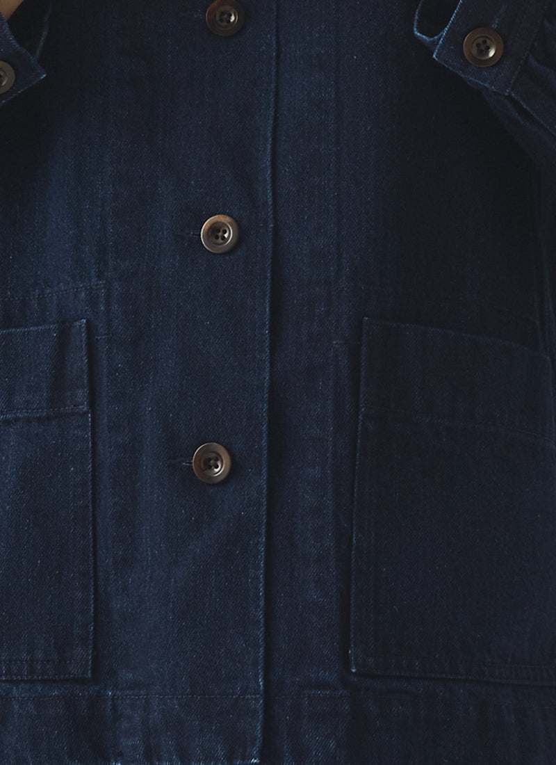 Japanese Indigo Denim Workwear Jacket | Indigo