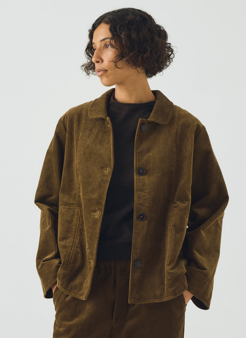 Cotton Cord Jacket | Bronze Green