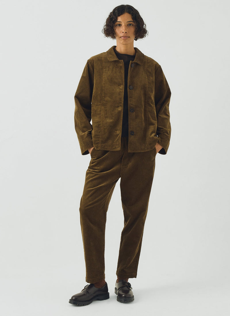 Cotton Cord Jacket | Bronze Green