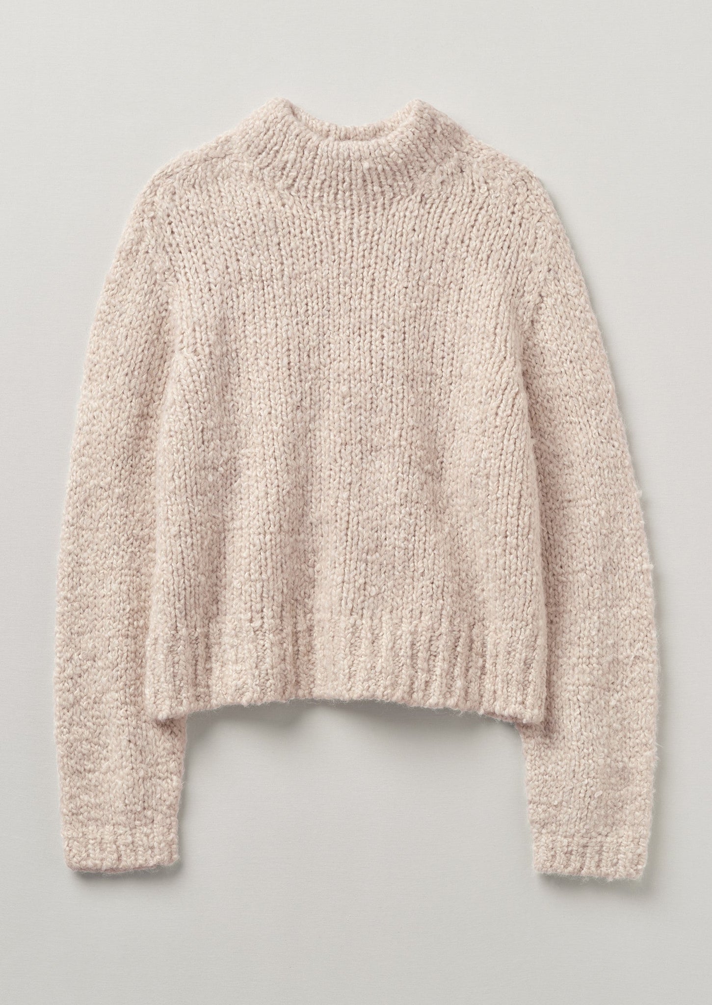 Boucle Alpaca Wool Sweater | Ecru