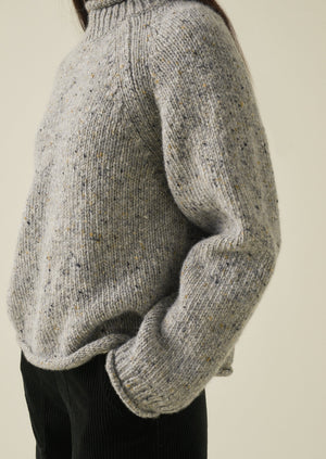 Orla Donegal Wool Sweater | Mist