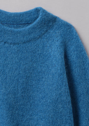 Lofty Alpaca Blend Sweater | Soft Cornflower