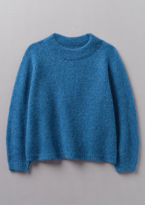 Lofty Alpaca Blend Sweater | Soft Cornflower