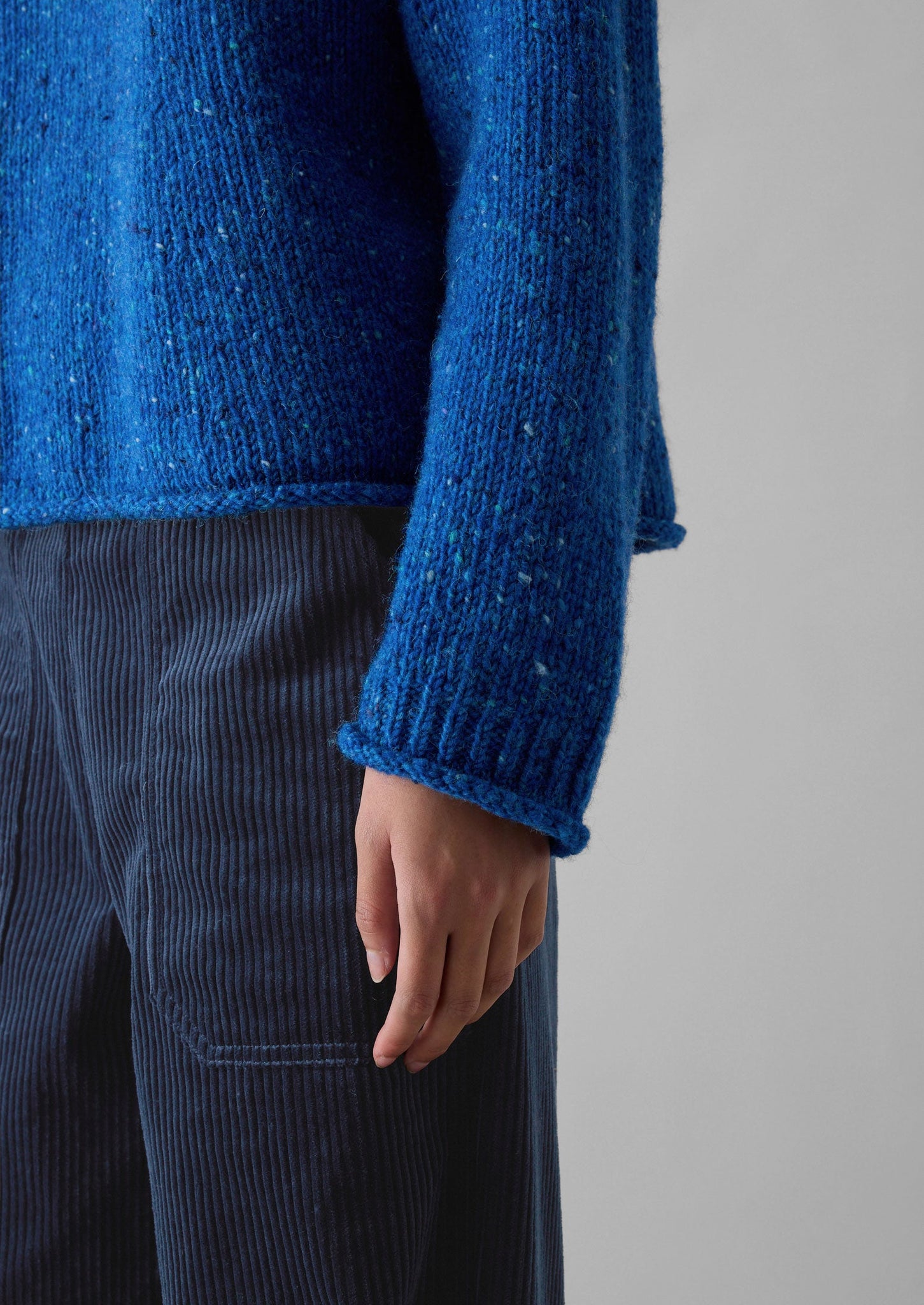 Orla Donegal Wool Sweater | Neptune Blue