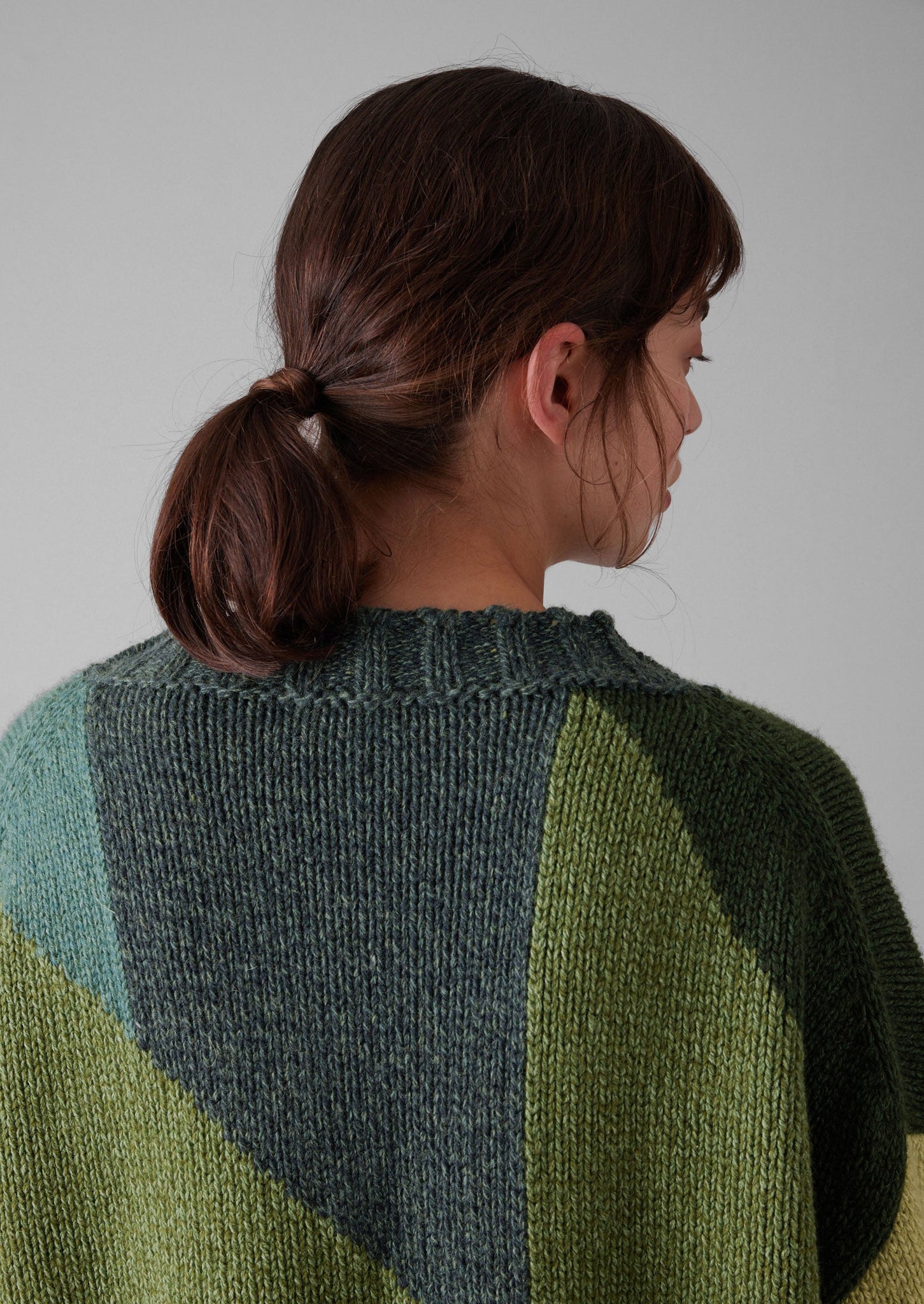 Kite Colour Block Sweater | Green Multi