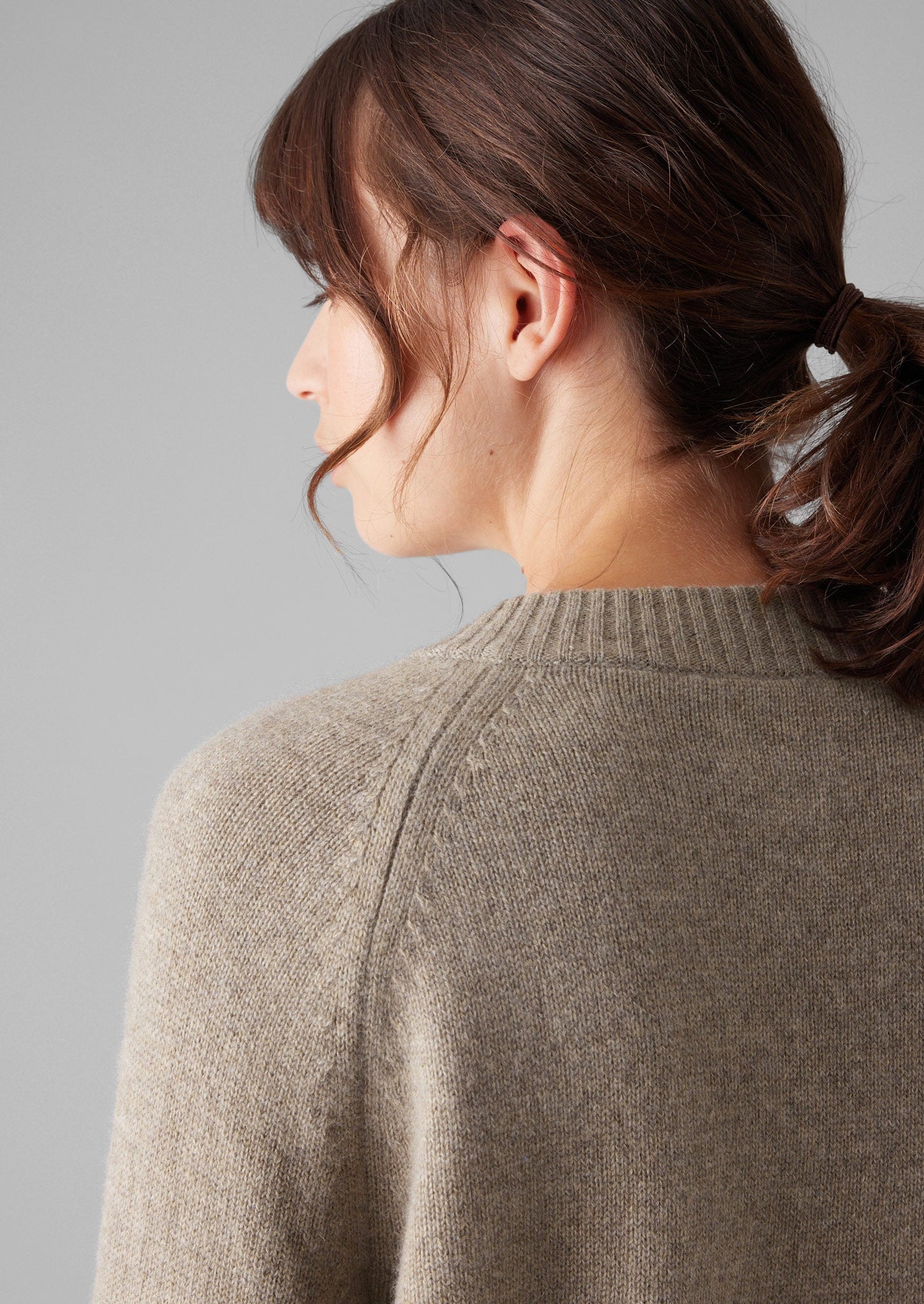 Eden Wool Cashmere Raglan Cardigan | Linseed