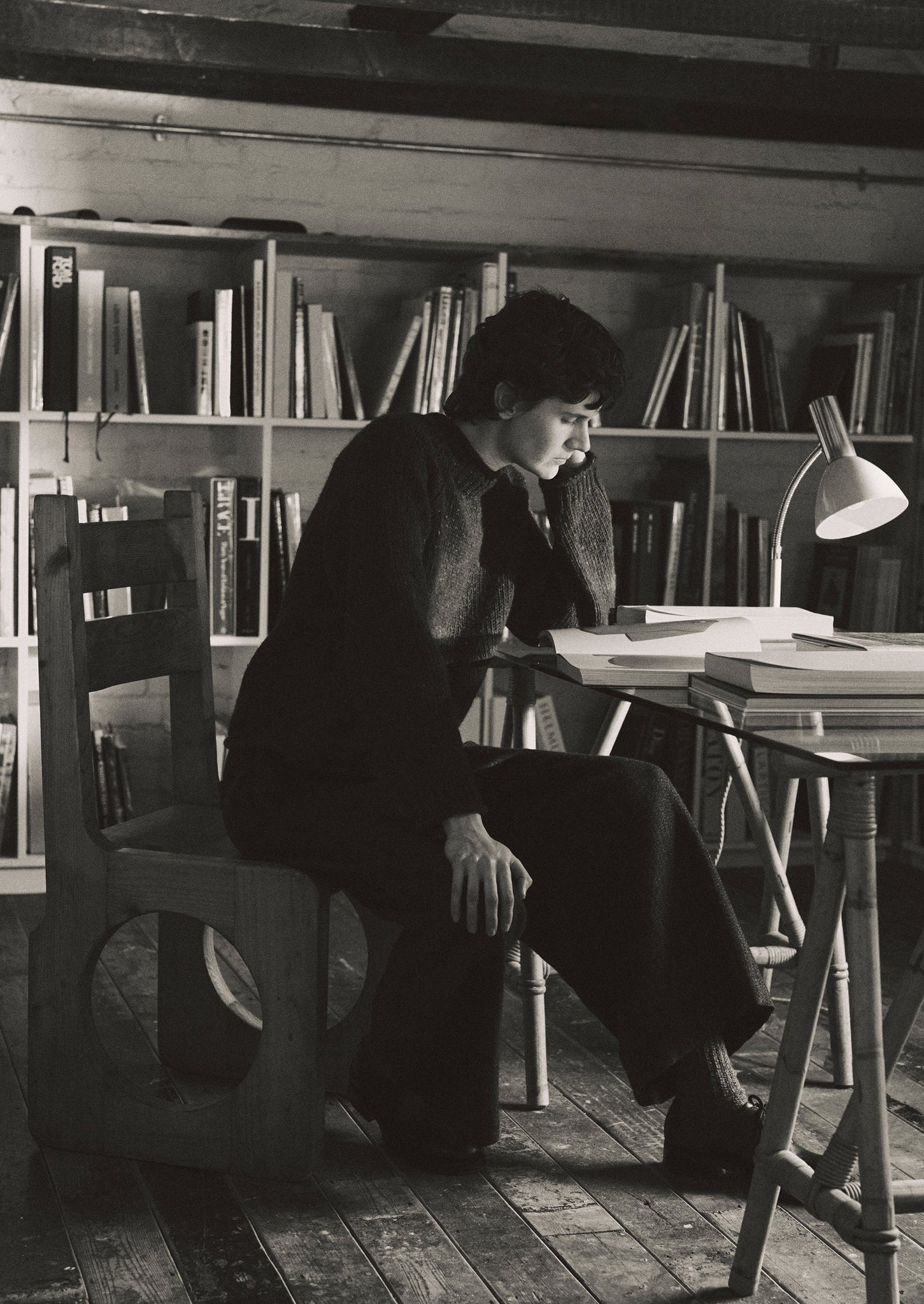 Orla Donegal Wool Sweater | Bordeaux