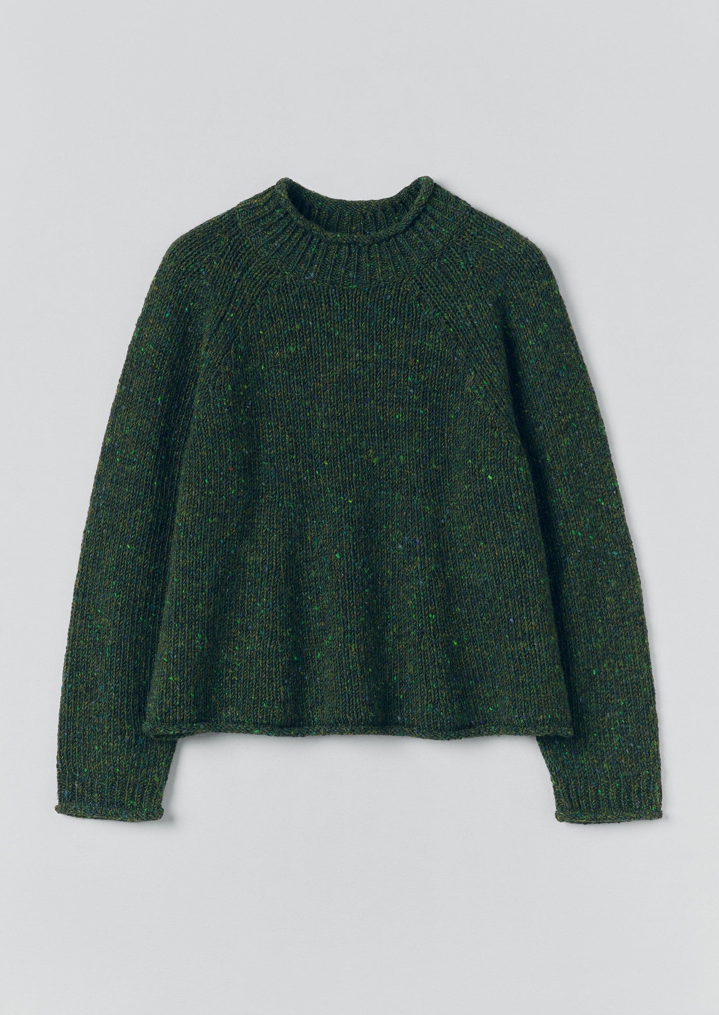Orla Donegal Wool Sweater | Emerald