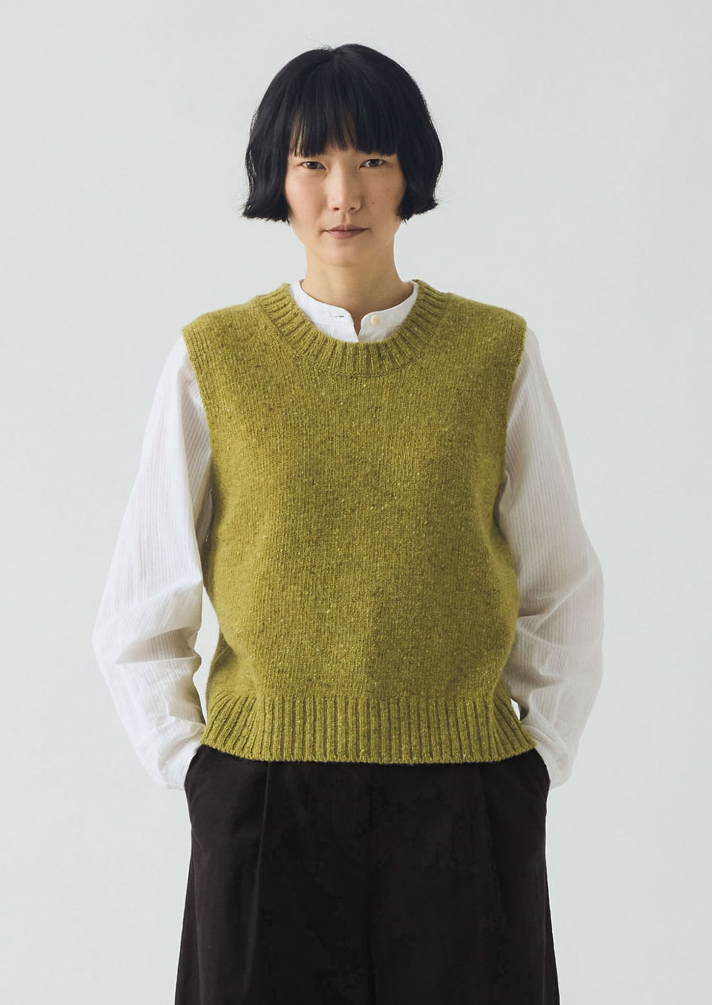 Donegal Merino Tank | Lime