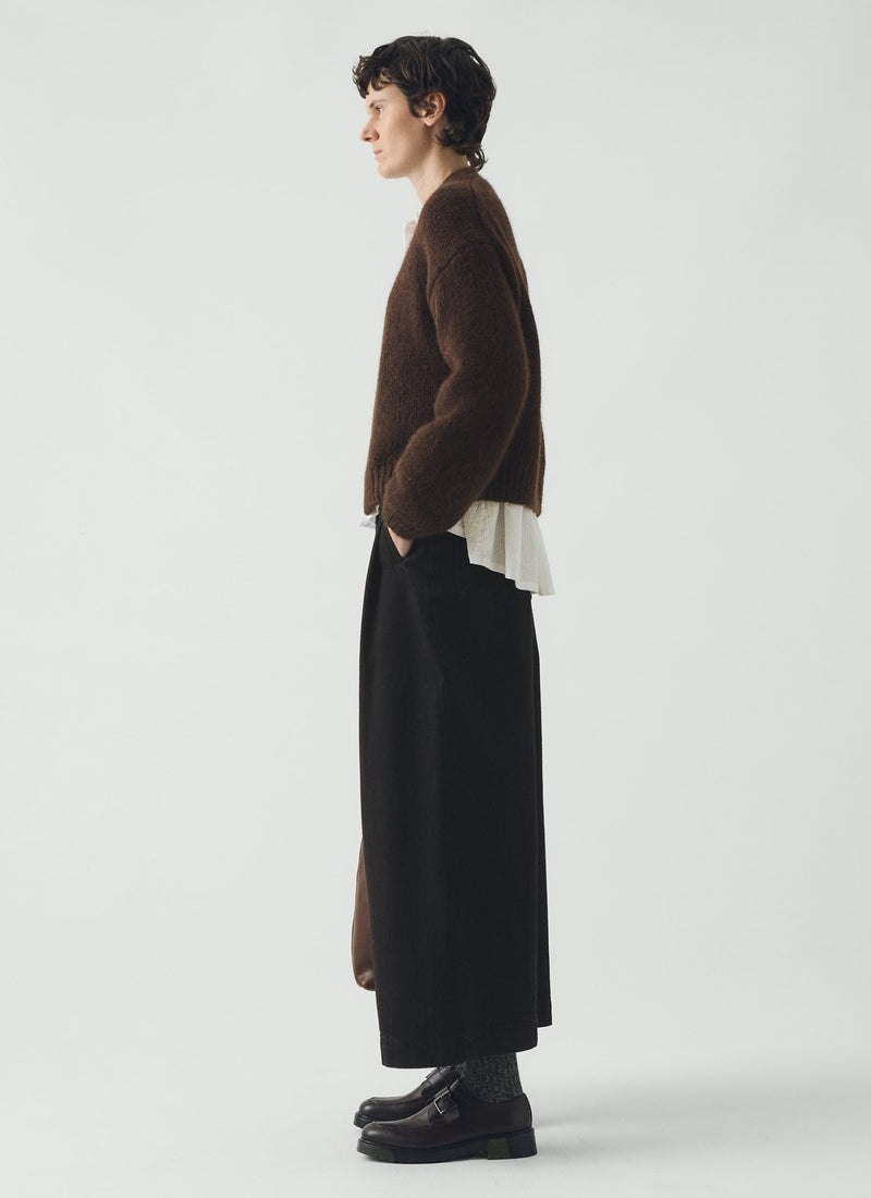 Lofty Alpaca Blend Cardigan | Chestnut