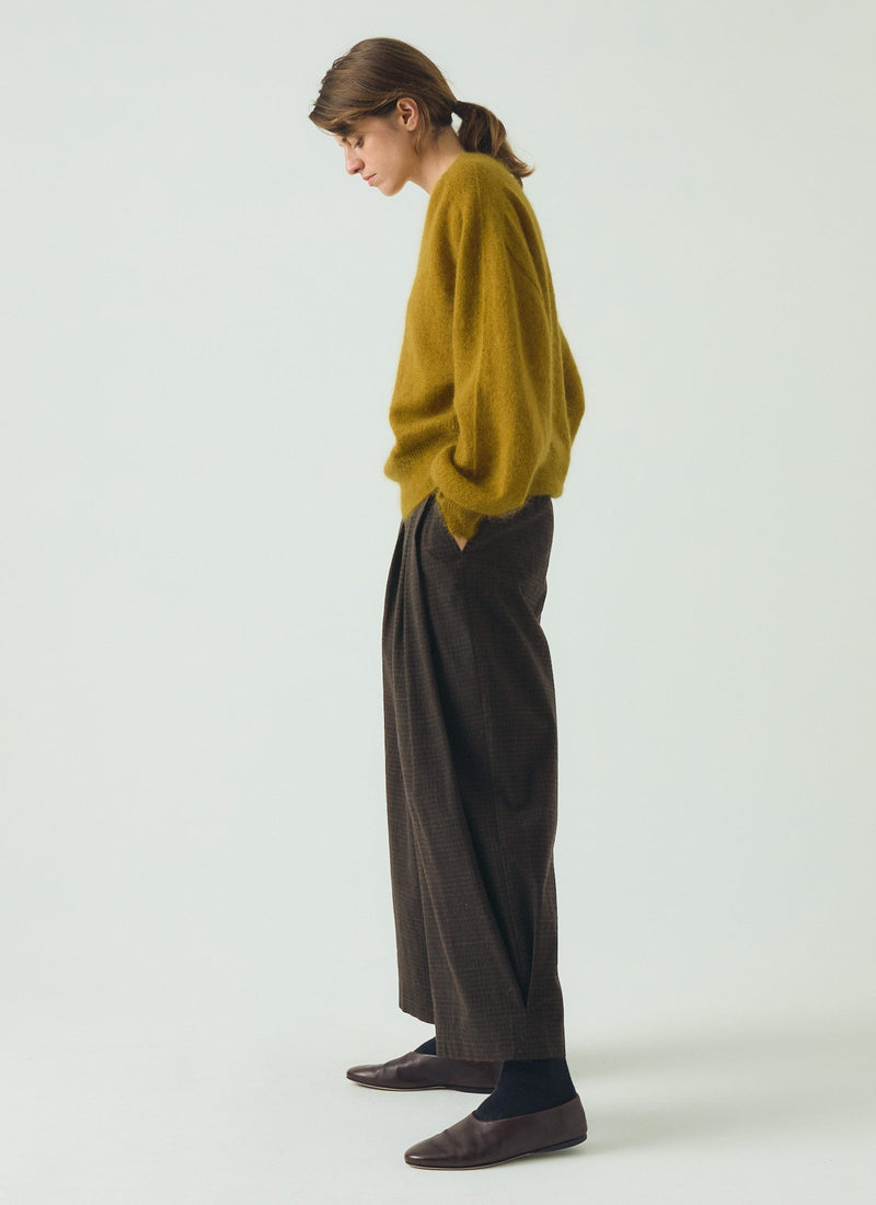 Fine Mohair Cotton Sweater | Golden Honey