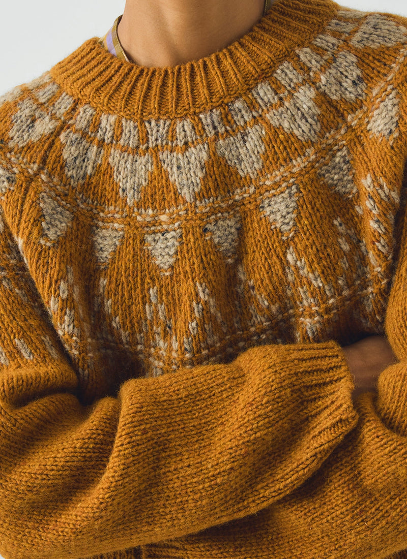 Harvest Yoke Donegal Sweater | Marmalade/Oat