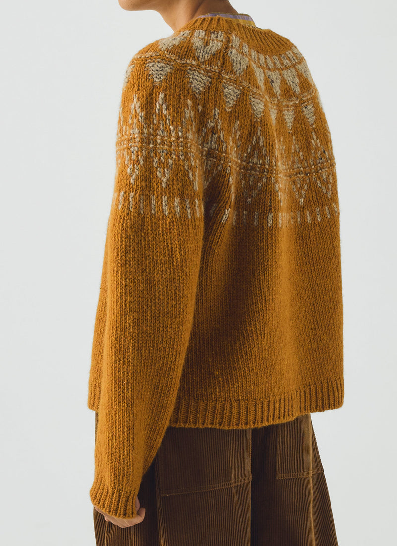 Harvest Yoke Donegal Sweater | Marmalade/Oat