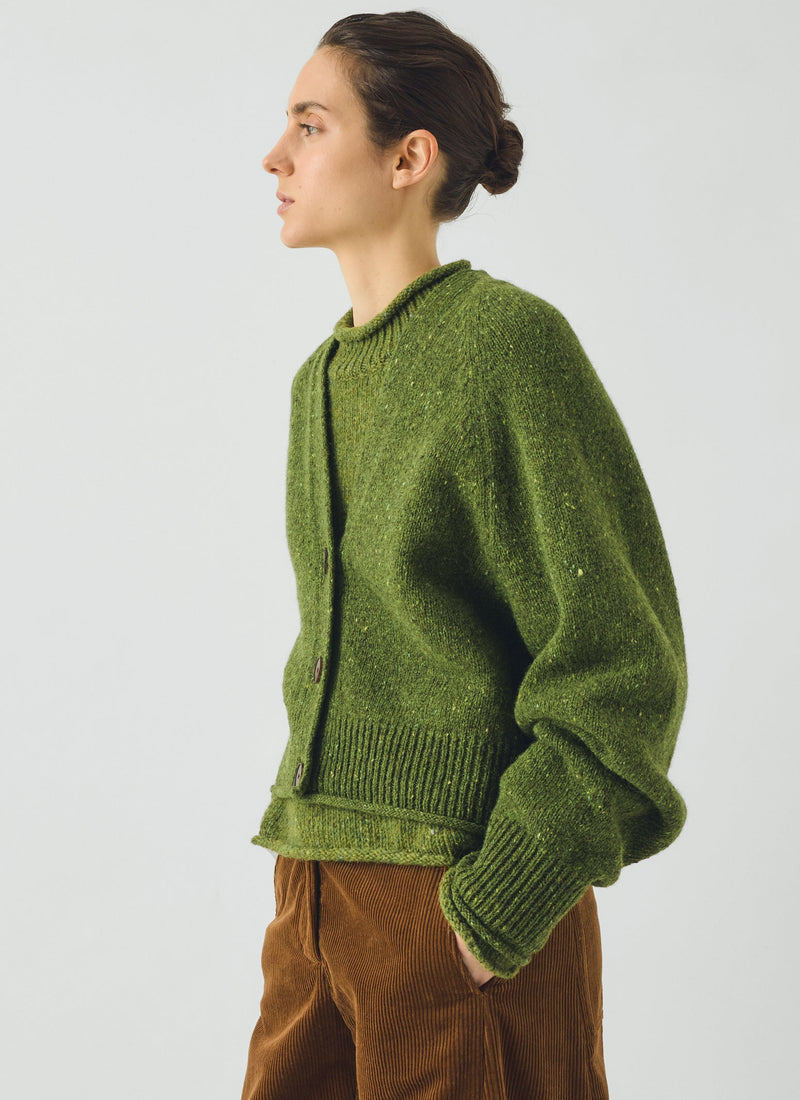 Donegal Wool V Neck Cardigan | Artichoke